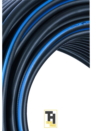 Profesyonel 1/2 İnç Termo Kauçuklu Su Hortumu Bahçe & Sanayi Kullanımına Uygun 20 Metre