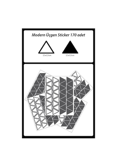 Modern Üçgen Duvar Sticker, Bebek Ve Çocuk Odası Dekoratif Duvar (552798410)