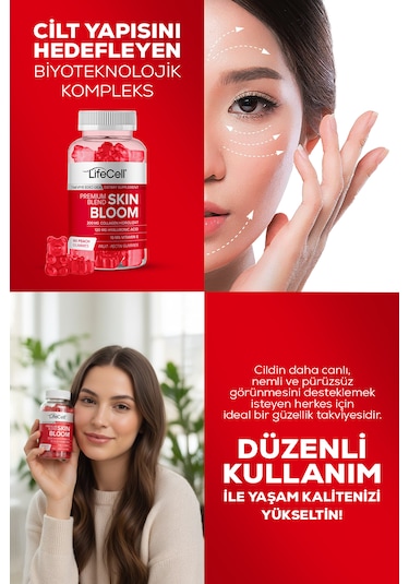 Life Cell Skin Bloom Takviye Edici Gıda 60 Çignenebilir Jel