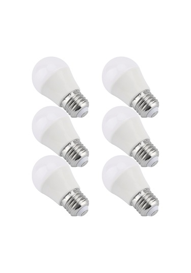 Ximistore9 6 Adet 5w Mini Led Ampul, Islak Beyaz Işık, E26 Taban, G45 Tipi, Enerji Verimli Aydınlatma Aksesuarı