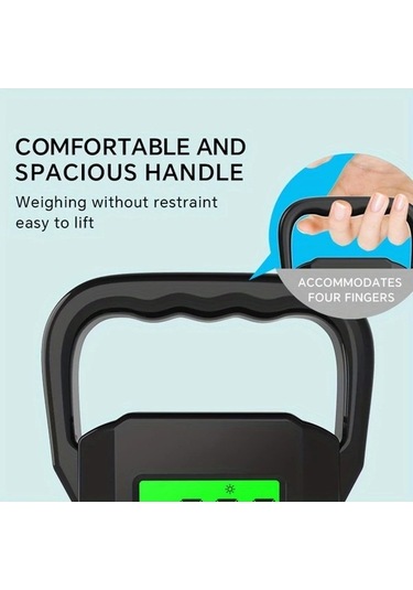 Fastbuy Siyah Dijital Tartı - 60kg Kapasite - Mutfak/restoran Kullanımı - Büyük Tutma Kolu - Arka Aydınlatmalı Lcd Ekran Siyah