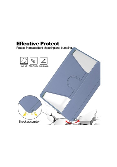 Samsung Galaxy Uyumlu Tab S9 Fe 360 Rotasyon Klavye İle Şeffaf Akıllı Deri Kılıf