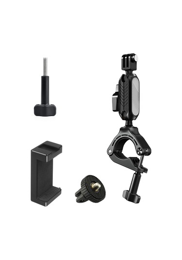 Leezsing Bisiklet Kamera Tutucu - 360 Dönebilir Çift Toplu, Gopro Ve Telefonlar İçin Sabitleme Aparatı