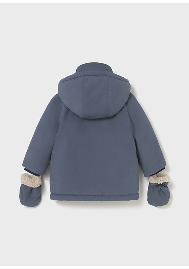 Mayoral 2421-45 Erkek Bebe Mavi Eldivenli Parke Mavi