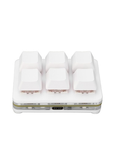 Xindoker 6 Tuşlu Programlanabilir Mekanik Klavye, Rgb Işıklı, Kısayol Ve Makro Tanımlama, Usb Kablolu Kırmızı Switch, Tasarım Ve Oyun İçin