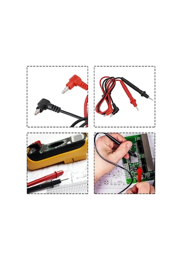 Koodmax Multimetre Probu 1000v 10a Test Ölçüm Probu Voltmetre Avometre Kablosu - Prob Kablo