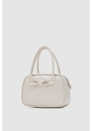 Shule Bags Perfect Kurdele Detaylı El Ve Çapraz Çanta Krem Krem