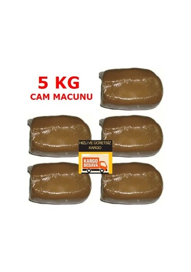 5 Kg Cam Macunu Beziryağı Üstübeç Karışımı Yapıştırıcı 1Kgx5Ad