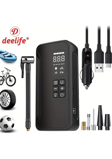 Motion003 Siyah 150psi Kablosuz Araba Lastik Pompası Motosiklet Bisiklet Hava Kompresörü