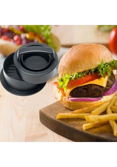 Fortunelane Abs Gıda Grubu Burger Presi - 100 Adet Renkli Kutuda - Pratik Ev Hamburgeri, Silikon Yağlı Kağıt