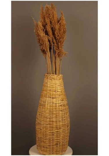 El Yapımı Hasır Örgü Vazo Pampas Vazosu Çin Vazosu Çiçeklik