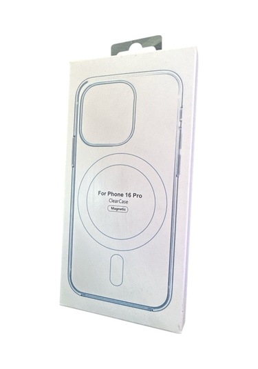 İphone Uyumlu 16 Pro İçin Kılıf Kamera Korumalı Magsafe Wireless Şarj Özellikli Şeffaf Kılıf Şeffaf