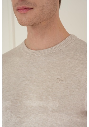 Tr 875 Slim Fit Bej Klasik Triko Bej