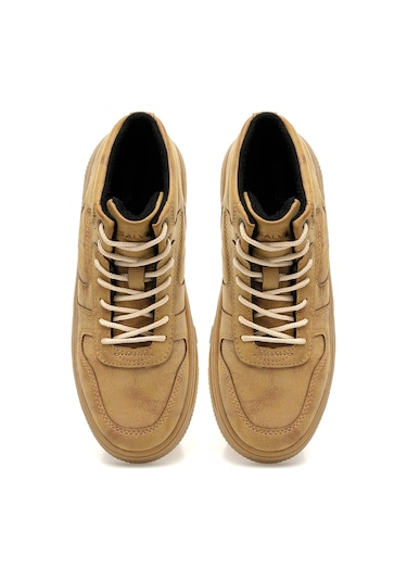 Salvano Merrıck Hı 3pr Camel Erkek High Sneaker 000000000101482853 Kahverengi