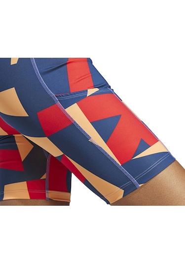 Adidas Wmt 8ın T Aop Kadın Koşu Taytı Je9417 Turuncu Turuncu