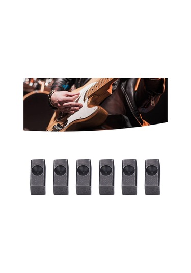 Hfambition Elektro Gitar Tremo Köprü Tamiri İçin Dayanıklı Metal Basma Blokları - 6 Adet Set