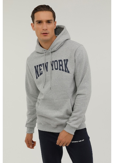 Superfly MEN KAPŞ. SWEAT Gri Erkek Sweatshirt Gri