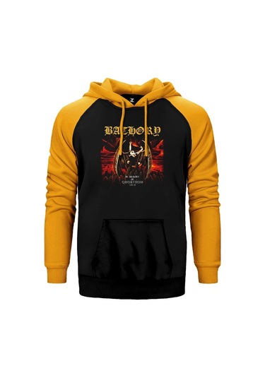 Bathory In Memory Of Quorthon Sarı Reglan Kol Kapşonlu Sweatshirt Sarı (556065778) Sarı