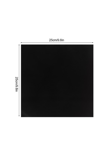 Kangvka Ev Fırını Koruyucu Mat: Silikon Isı Yalıtımlı, 250 C Dayanıklı, 25x25cm Siyah, Kaymazlı, Temizliği Kolay