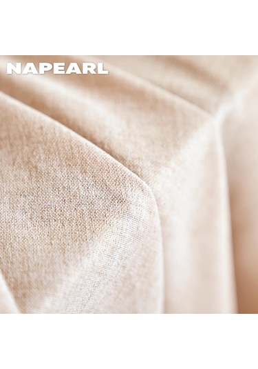 Mavi 1 Adet Napearl Düz Renk Taklit Keten Pencere Tül Oturma Odası Perdesi Sırf Perde Mutfak Kapı Yatak Odası Perdesi W100cm X L130cm