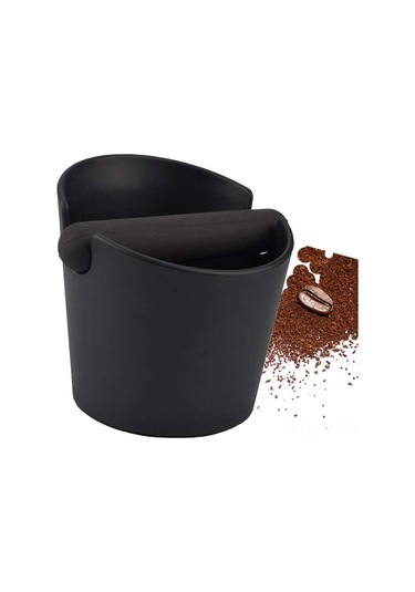 Neevoyu Kahve Tüketimini Kolaylaştıran Siyah Dairesel Çöp Kutusu - Çıkarılabilir Lastik Çubuk Ve Kaymazsız Taban İle Abs Malzeme Diğer
