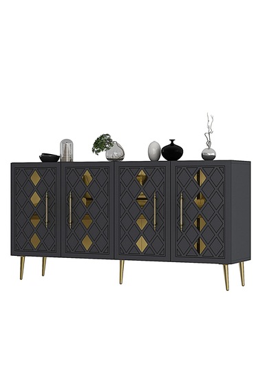 Domect Kb150 Konsol Antrasit-altın