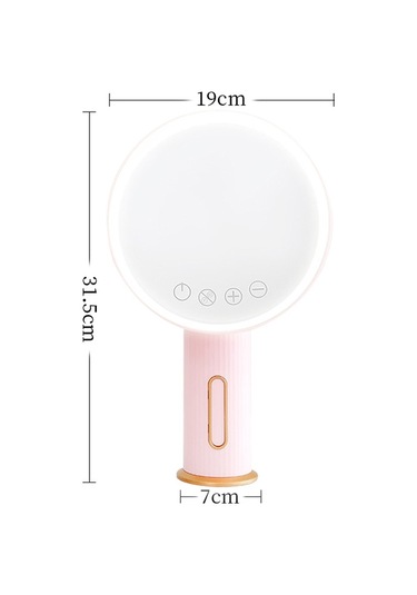 Sones Akıllı Led Masaüstü Makyaj Aynası Dolgu Işığı, Üç Işık Rengi Pembe