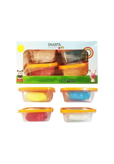 Smarta Kıds 4 Renk Model Hamuru 4x70 Gr. Okul Seti