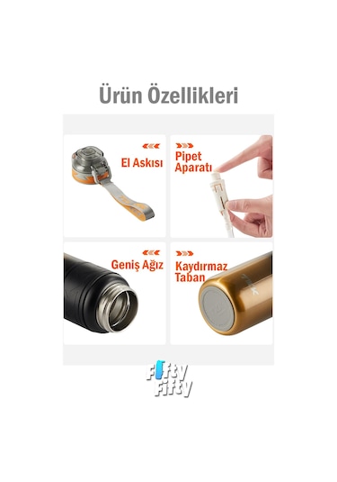 Tkk 900 Ml Çelik Termos Çift Kullanım Pipetli/rahat İçim -12/24 Sıcak-soğuk- Yalıtım -tkk2025new900ml Altın