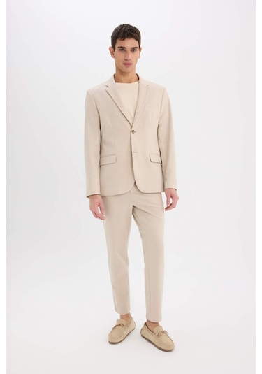 DeFacto Modern Fit Astarlı Düğmeli Blazer Ceket C5990AX25SPBG49