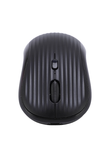 Mufunye Kablosuz Bluetooth 2.4g Çift Modlu Şarj Edilebilir Sessiz Fare - 800/1200/1600 Dpı - Telefon, Tablet, Laptop Uyumlu - Siyah