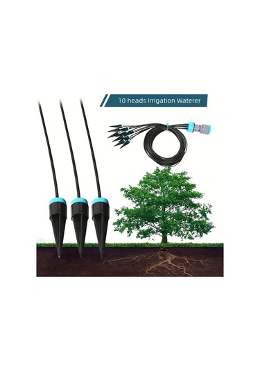 Elmpaly Yeni Uzatma Hortumlu 10 Başlıklı Damla Sulama Seti Bahçe Sulama Sistemi