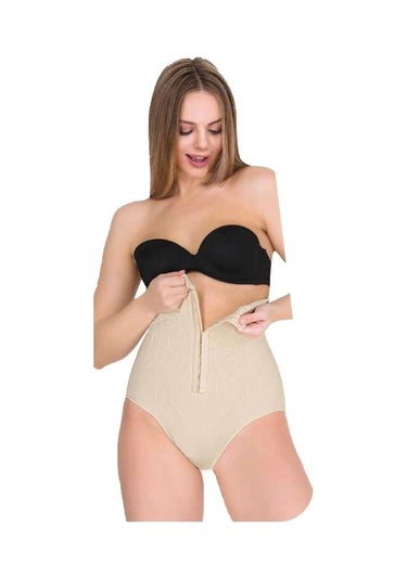 Form Time Bayan Agraflı Yüksek Bel Slip Külot Korse 1108