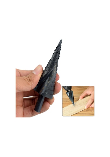 Fosenze 3'lü Hss Kobalt Basamaklı Matkap Ucu Seti 4-32mm, Metal Ve Ahşap İçin Üçgen Saplı, Hızlı Delme