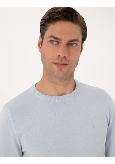 Pierre Cardin Erkek Açık Mavi Kazak /triko 50315509-vr003 Açık Mavi