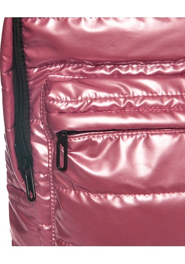 Biggdesign Moods Up Loved Kapitone Sırt Çantası Su Geçirmez Hafif Okul Ve Laptop Çantası Pembe Pembe