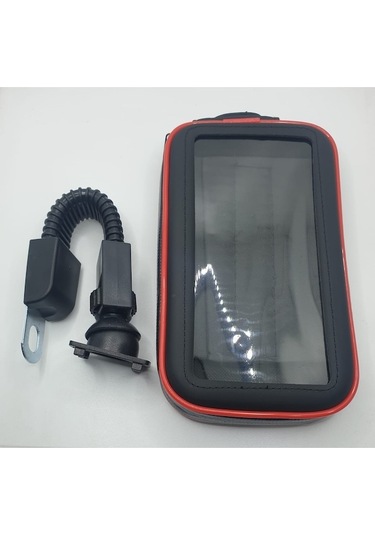 Zyzqstore Motorsiklet Su Geçirmez Telefon Kılıfı - 7 Inç Xl Telefon Tutucu Siyah