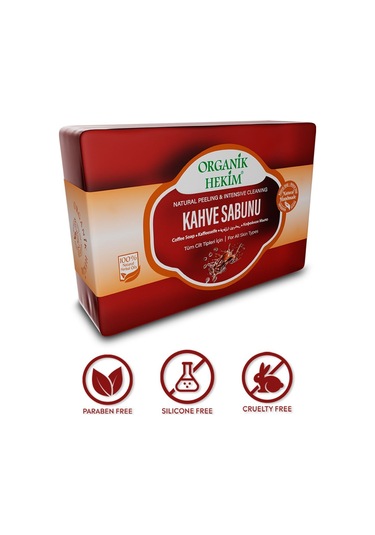 Kahve Özlü Sabun Coffee Extract Soap Kahve Sabunu 140 Gram