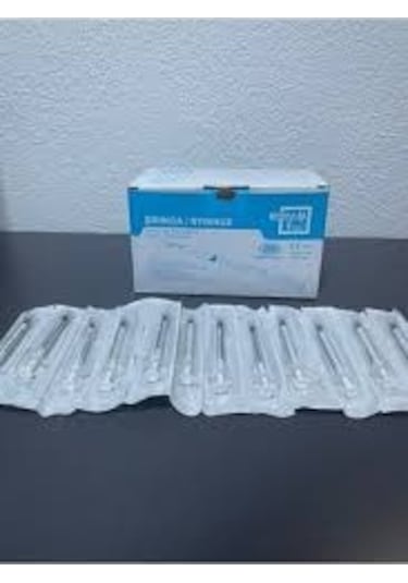 Berika 1 ML Luer Lock Enjektör Kilitli Enjektör 100 Adet