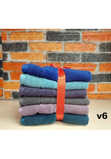 Özdilek Svv Border -6 Lı- Kalın & Yumuşak Mutfak Havlusu 33x33 - V6 Turuncu