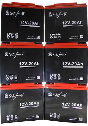 Jel Akü 12 V - 20 Ah 6'lı Set Yeni Tarihli
