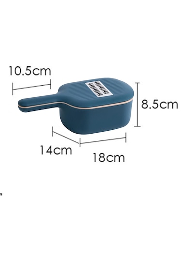 Suntek Tahliye Sepetli Çok Fonksiyonlu Sebze Kesici Mavi Mavi Diğer