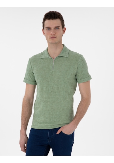 Pierre Cardin Erkek Açık Haki Tişört 50302586-vr183 Açık Haki