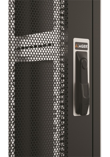 Ager Vega AG-VB36U8080S1 36U 800 x 800 MM Dikili Tip Siyah Kabinet