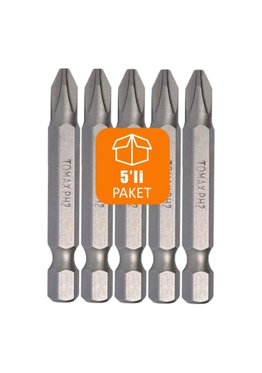 Yıldız Bits Vida Sıkma Uç 50mm 5 Adet Ph2