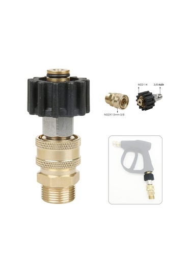 3/8 '' Karcher Kranzle Serbest Bırakma Çeliği İçin M22 Adaptör Hızlı Bağlantı Detaylandırma Blitz