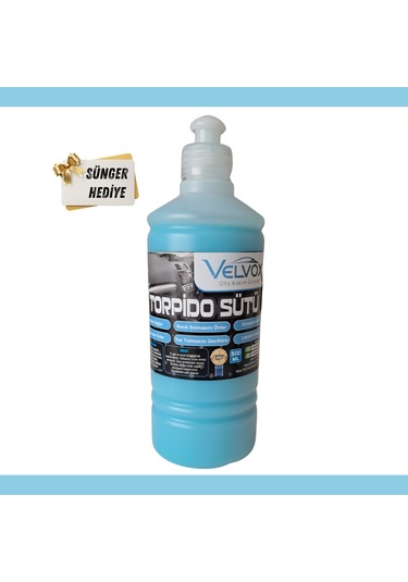 Velvox Torpido Bakım Sütü 500 Ml Jel Formu + Sünger