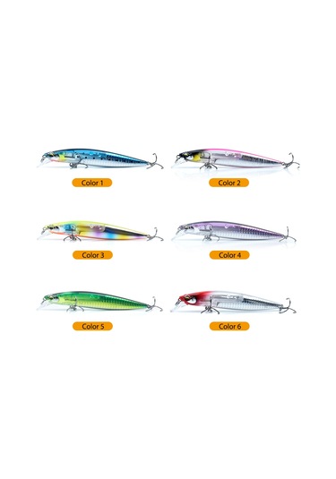 Teltree Cc77 Yüzer Balık Yemi, 13 Cm Abs Malzeme, 6 Renk Seçeneği, 19 G Hafif Tasarım