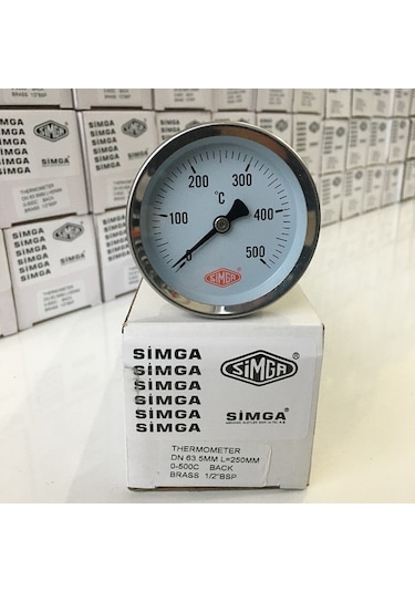 63 500 C Derece 25 Cm Dalma Boylu Fırın.taş Fırın Termometresi Simga N11.1120