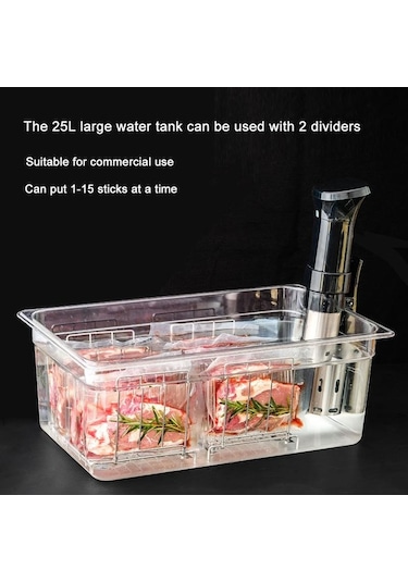 Sous Vide Raf Vakum Kese Ayırıcı 304 Paslanmaz Çelik Gıda Çerçevesi Daldırma Sirkülatörler İçin 11l 25l Konteyner Su İle Kullanın Paslanmaz Çelik